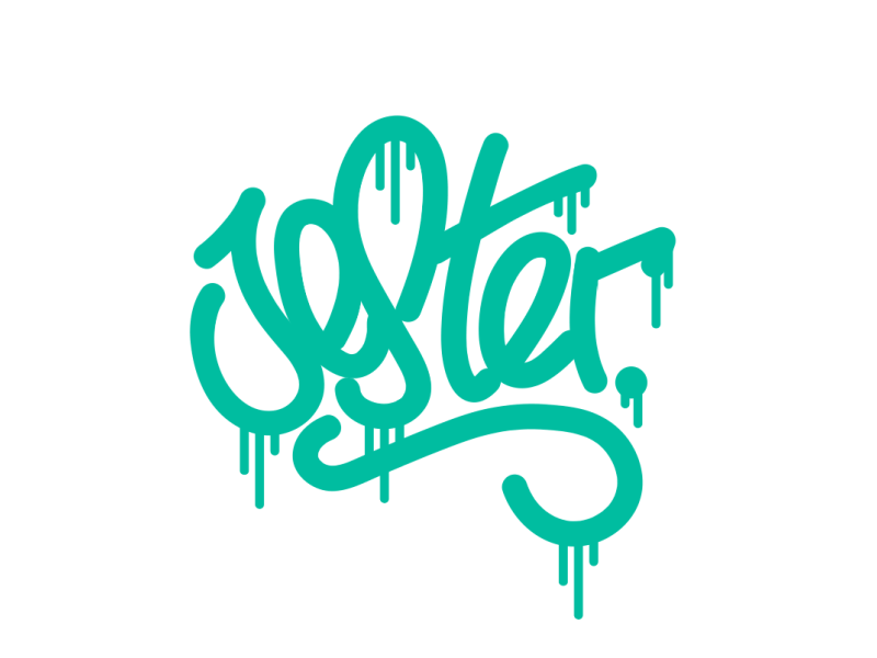 Jester - Logo Animation aerosol after effects graffiti line personal brand tag trim path