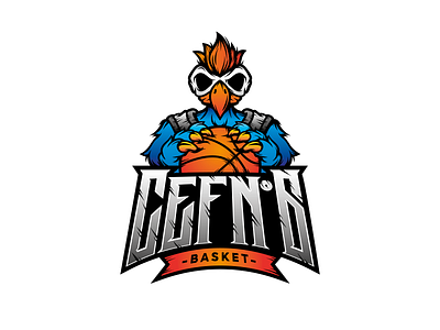 CEF N° 6 - Basketball Team animal basketball logo basketball player character condor draw illustration team logo vector wacom