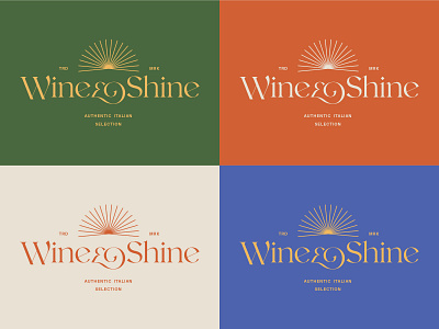 Wine & Shine brand branding design graphic design lettering logo logotype type typography