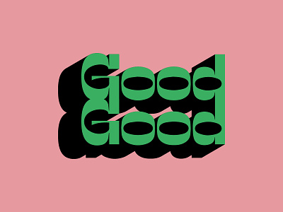 Good Good brand branding design good graphic design logo logotype retro type typography