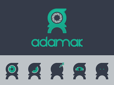 Adamak Photography Studio branding character character design identity illustration iran logo logotype manikin minimal persian simple