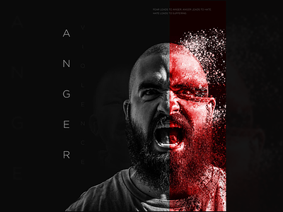 Banner design "Anger" banner design illustration photography poster typography vector web