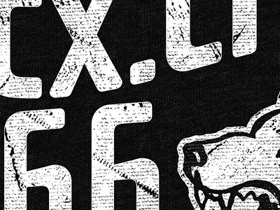 66 Wolf cx.city numbers texture type typography