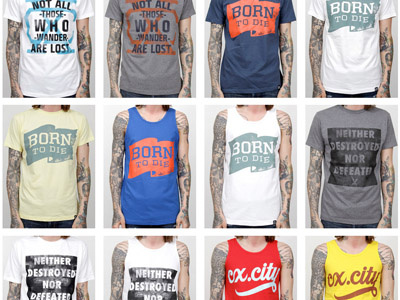 CX.CITY Summer 2012 apparel shirts tees text texture type