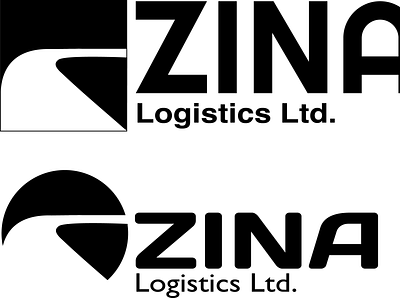 ZINA Logistics Logo design graphic design illustration logo vector