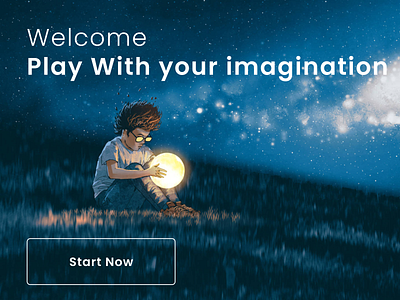 Play with your imagination graphic design ui