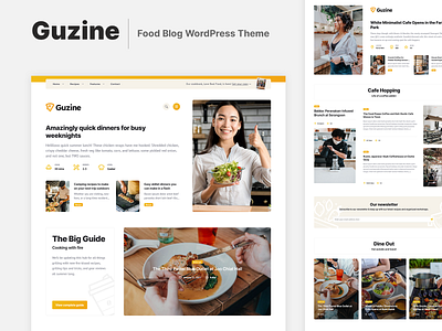 Guzine - WordPress theme for Food blogging blogging cookbook theme food magazine gutenberg recipe blog