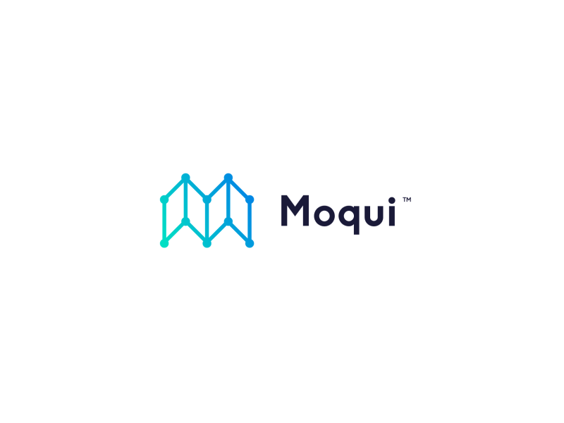 Moqui logo animated animation logo typography