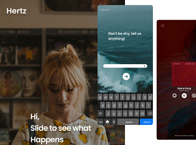Hertz Conceptual AI Based Music App app design ui