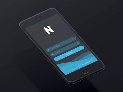 Nero - Chat app sign in app dark ui login sign in sign up wave