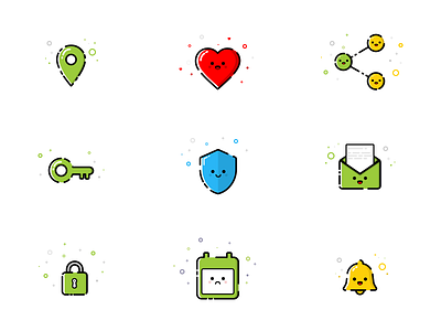App Icons app color cute illustration mbe vector