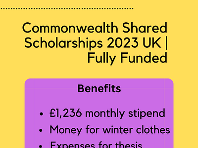 Commonwealth Shared Scholarships 2023 in the UK | Fully Funded