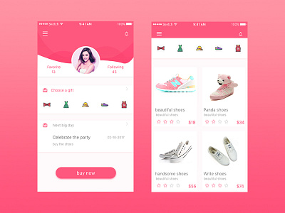 34 gift interface personal shopping