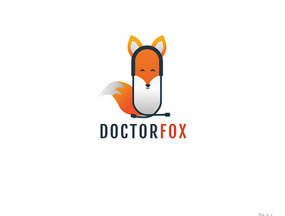 Doctor Fox design doctor fox fox logo icon illustration logo logotype vector