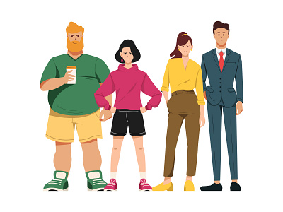 Character Illustration character college graphic design illustration people vector