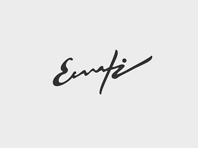 Enareti branding design illustation logo signature typografy