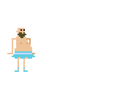 This one is classy... animation ballet naked guy pixel art tutu