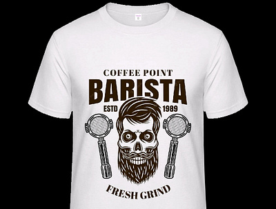 BARISTA T shirt branding graphic design logo