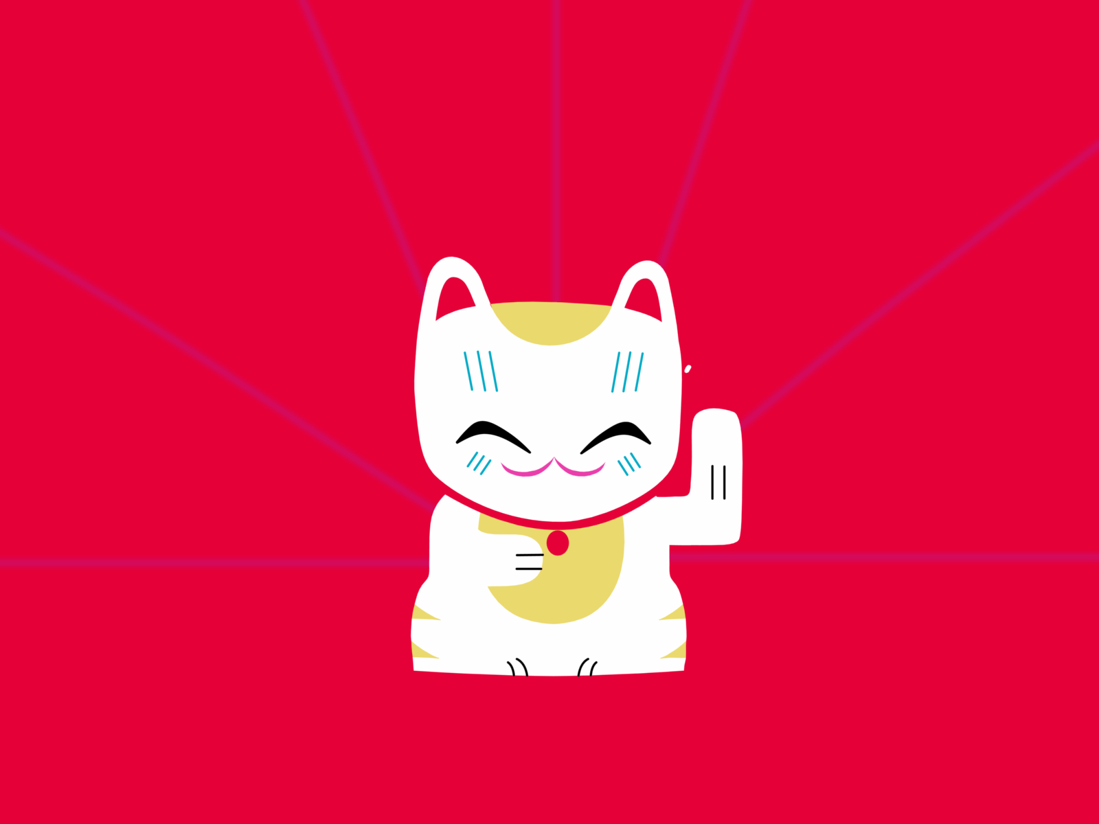 Maneki Neko animation 2d cat cat illustration gif gif animation maneki neko