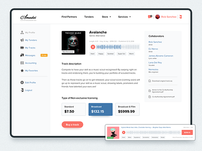 Amadei music platform