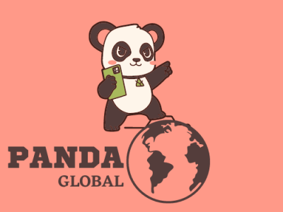 Panda global logo #nimmy'swork #dailylogochallenge