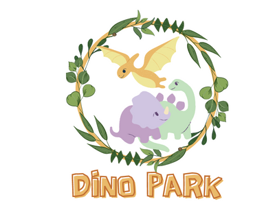 DINOSAUR PARK LOGO | LOGO | DAILYLOGOCHALLENGE design dino park dinosaur park kids logodesign trending