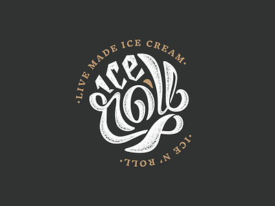 Ice n' Roll custom type type calligraphy lettering mark logotype logo branding brand