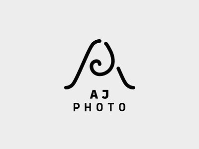 AJ Photo brand branding logo mark simbol