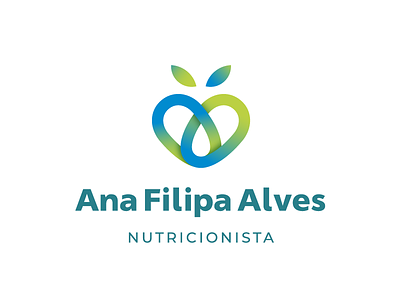 Ana Filipa Alves brand branding health healthy logo mark nutrition simbol