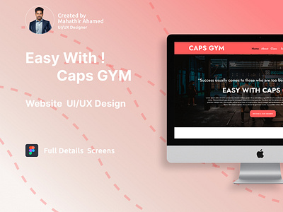 Caps GYM Website Design UI/UX Design Website Design