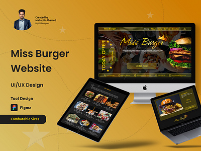 Miss Burger Website UI/UX Design