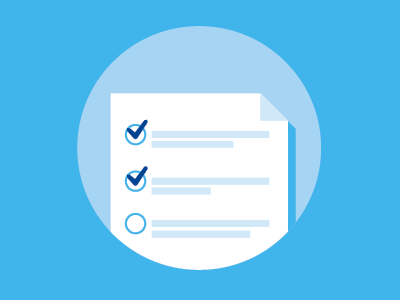 Checklist blue checklist icon lowes paper