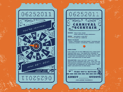 Carnival de ScentAir #3 banner blue invite orange stripes texture ticket type wheel