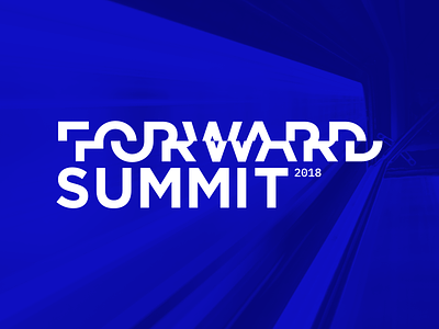 Forward Summit 2018 blue branding conference event forward logo summit transportation
