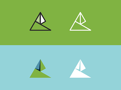 Cevian Triangles Update blue folds green logo origami triangles