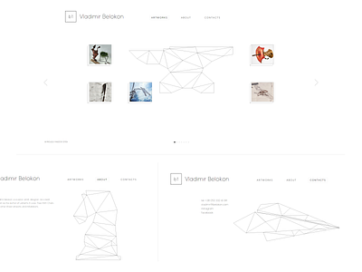 Sculptor's website design sculpture webdesign