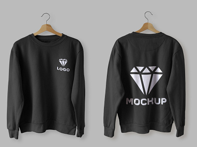 Hoodie front and back mockup design graphic design