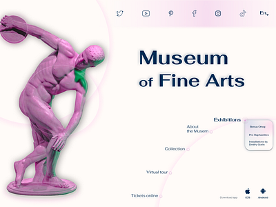 Museum of Fine Arts design firstproject junior juniordesigner uxui web design webdesign webdesigner