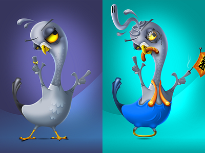 Cult of Pigeons 01 affinity designer cardano character cop cult of pigeons illustration nft pigeons vector