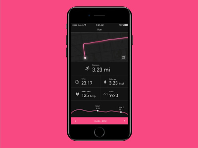 Running App app design dailyui running app uidaily ux design