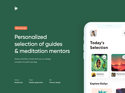 Self Care | Mobile App | UI/UX animation app design graphic design illustration mobileappdesign typography ui uiux uiuxdesign ux vector