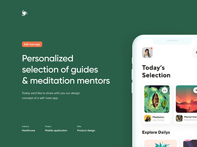 Self Care | Mobile App | UI/UX