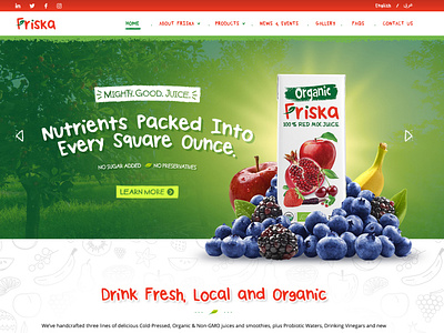 FriskaJuices Web UIUX