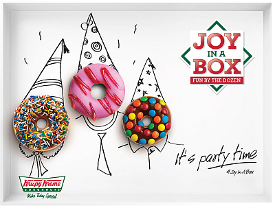 KrispyKreme | Joy in a box | Design artwork branding branding design graphic design krispykreme packaging packaging design packaging designer rebranding sketch art sketching typography