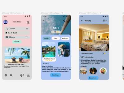 A Hotel Booking App Design ui