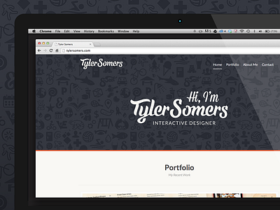 Portfolio Site Launch design folio graphic icons interactive portfolio site somers tyler web website work