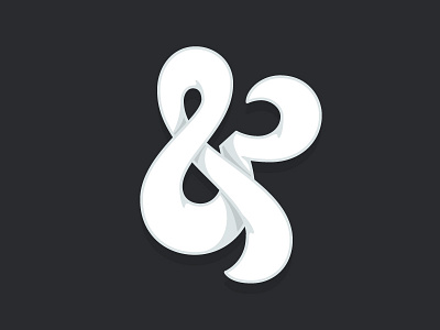 Ampersand ampersand curves custom hand lettering shades type typography