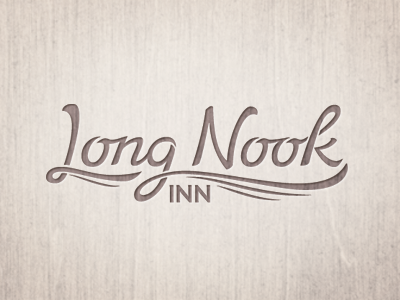 Long Nook Inn II beach cape cod hand inn lettering logo long nook typography