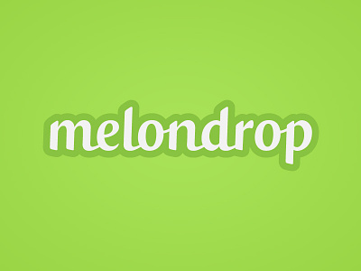 Melondrop (Honeydew) change design font joining name script typeface typography