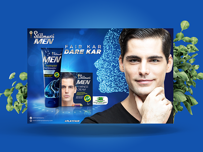 Men Fairness Facewash and Cream Ad advertising beauty product brand branding agency colors cream creative creative design design facewash fairness graphic design marketing campaign pakistan photoshop press ad print ad skin care
